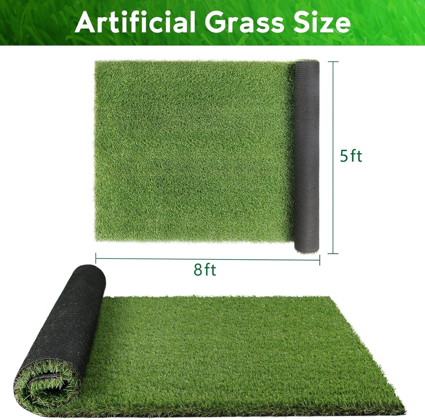 Large Artificial Grass Pad for Dogs Potty, Extra Soft Thick Turf for Indoor Outdoor Patio Balcony, 4 FT X 6 FT