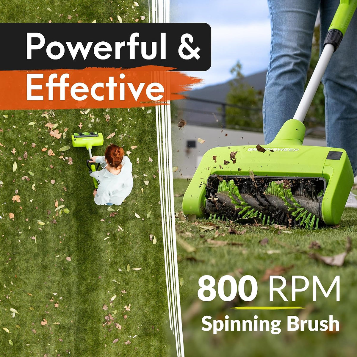 Reviver Volt | Cordless Artificial Grass Power Brush, Lightweight Turf Cleaner, Restores Flattened Grass Fibres, Lifts Dirt, Debris & Pet Hair