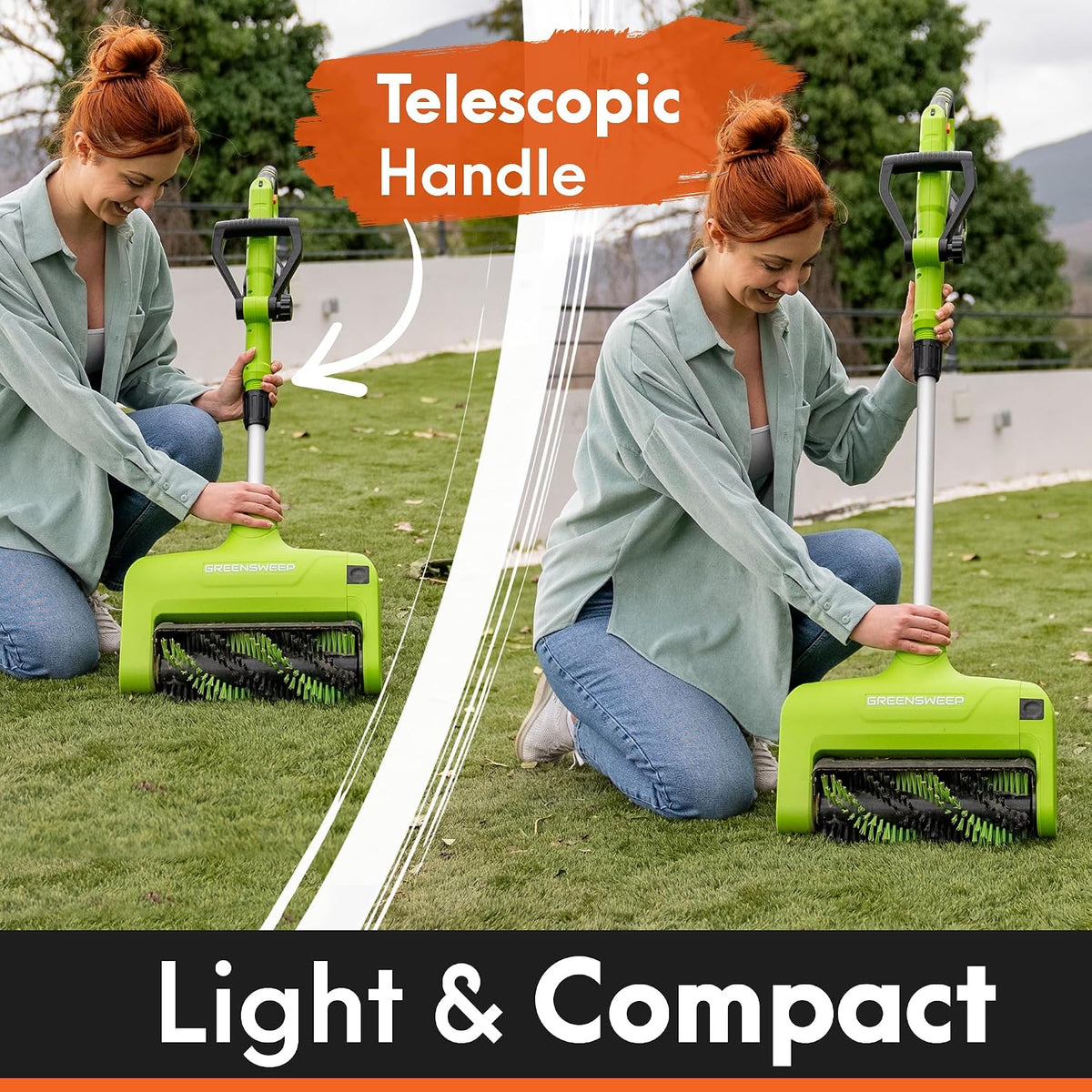 Reviver Volt | Cordless Artificial Grass Power Brush, Lightweight Turf Cleaner, Restores Flattened Grass Fibres, Lifts Dirt, Debris & Pet Hair