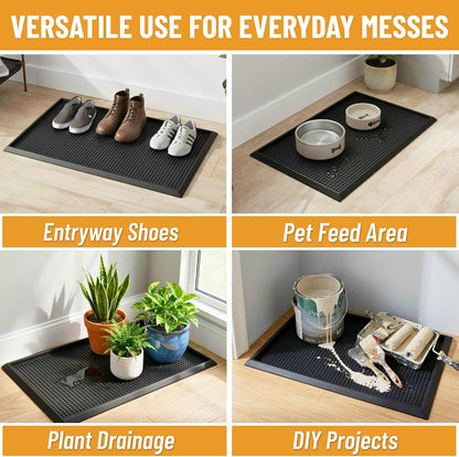 Artificial Grass Puppy Potty Training Pad with Tray, 15" x 30" Reusable Pee Pad for Small Pets and Dogs