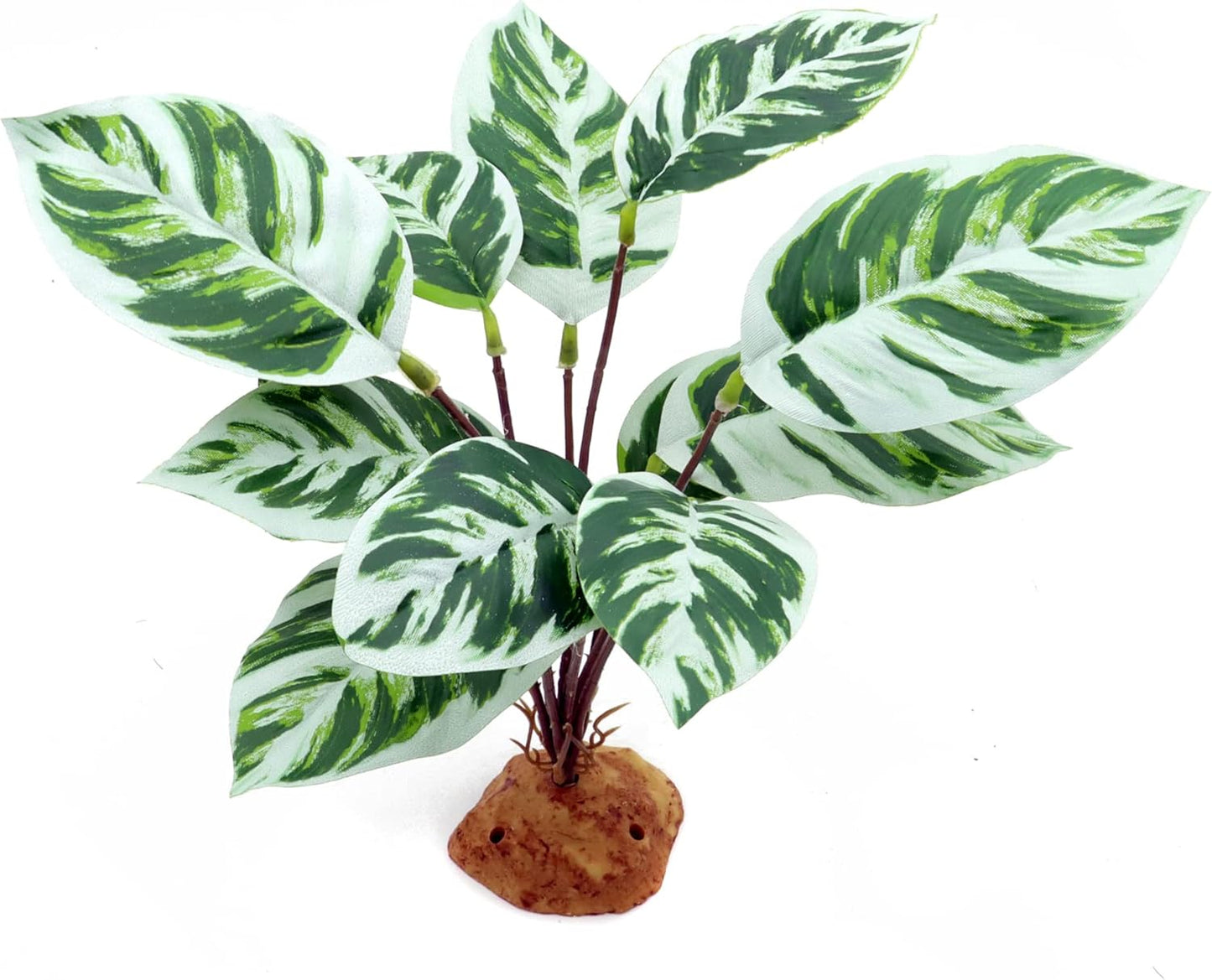 Reptile Artificial Plants, Terrarium Decorations, Amphibian Habitat Hideout Plastic Plants, Green Vines