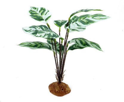 Reptile Artificial Plants, Terrarium Decorations, Amphibian Habitat Hideout Plastic Plants, Green Vines
