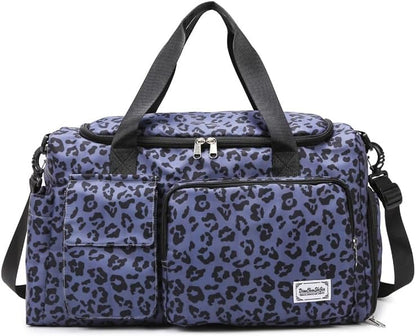 Gym Bag Sport Duffel Overnight Weekender Travel Bag with wet pocket and shoe pocket M06 Neon Yellow