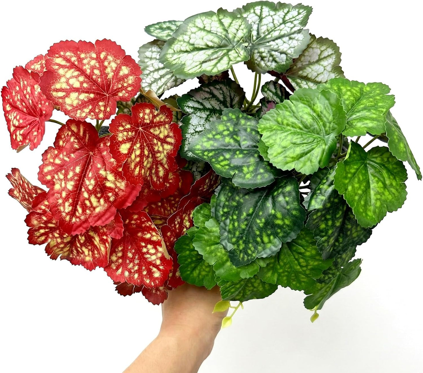 5 Pcs Reptile Plants & Habitat Decor Kit - 3 Artificial Plants & Large 5ft Jungle Vine Branch, Amphibian Habitat Hideout Tank Decorations fit Crested Gecko Leopard Lizard Chameleon Ball Python Frog