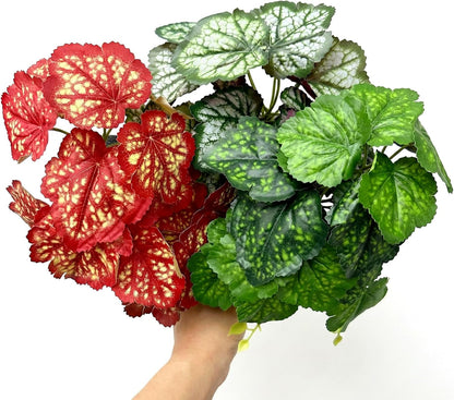 5 Pcs Reptile Plants & Habitat Decor Kit - 3 Artificial Plants & Large 5ft Jungle Vine Branch, Amphibian Habitat Hideout Tank Decorations fit Crested Gecko Leopard Lizard Chameleon Ball Python Frog