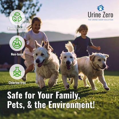 10X Concentrate Pet Urine Odor Eliminator (Makes 10 Gallons) for Artificial Grass/Turf & Outdoor Areas - Bio-Enzyme for Dog & Cat Urine - Kennels, Patios, Carpet - Made in USA