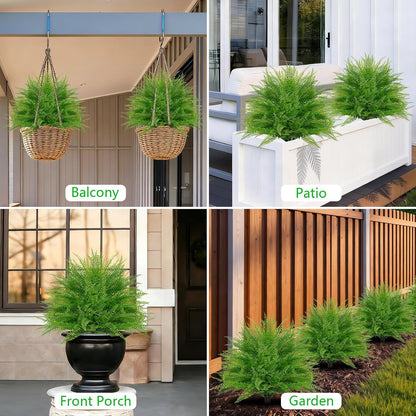 Yangrass 2Pack Artificial Topiary Pink Flower Bushes for Outdoor, 24" (2FT)