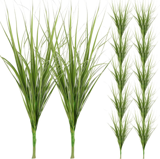 Artificial Cattails and Grass 12-Piece Fake Grass Decor 11.81 Inch Simulation Plant Props for Home Decor Vase Filler Patio Market Display Kids Learning