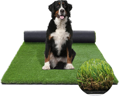 Extra Large Artificial Grass Pad for Dogs Potty - 5 FT X 8 FT Thickness & Pets Friendly Fake Turf Grass for Dog Kennel Outdoor Patio Balcony