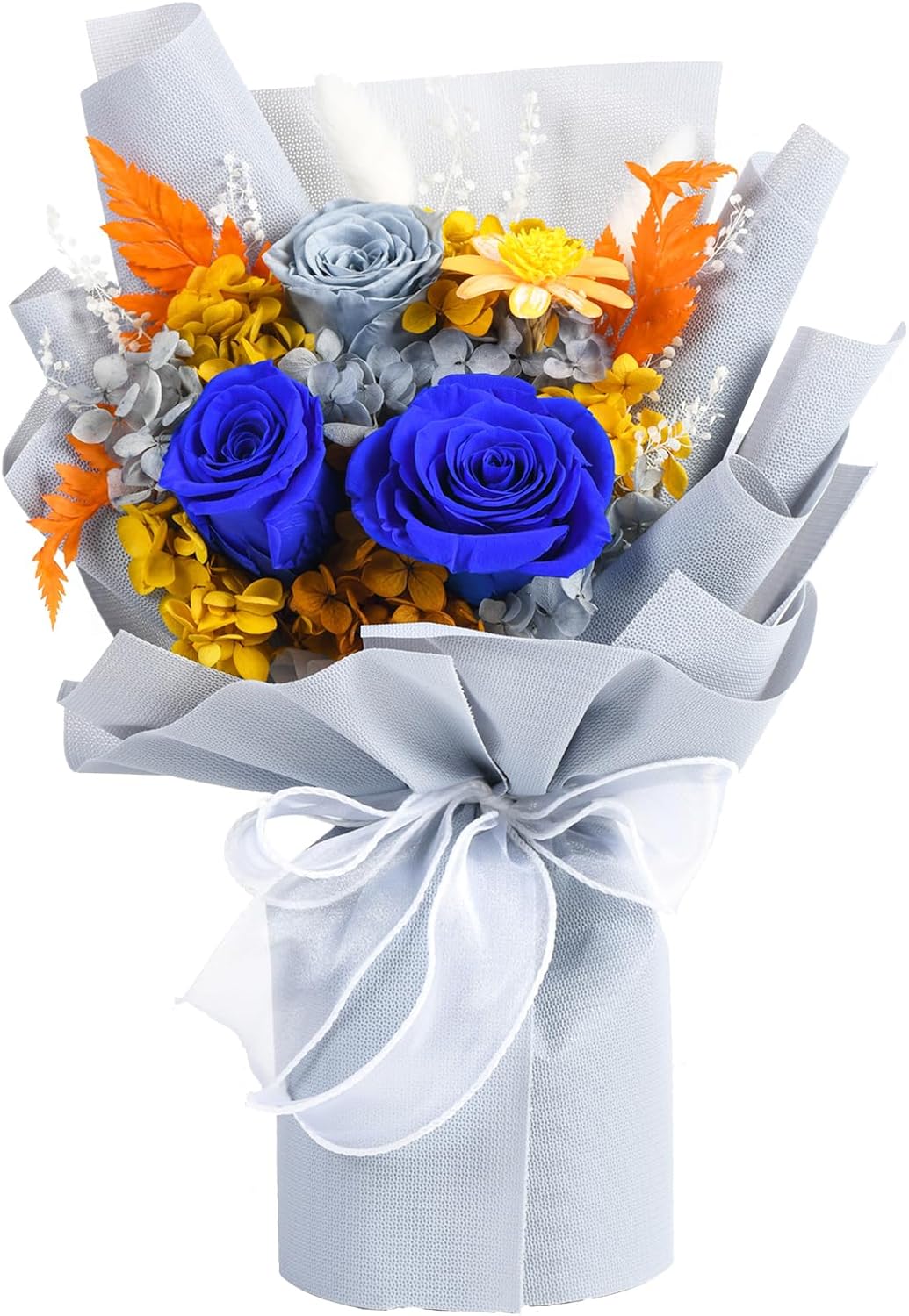 lovenfold Preserved Flowers for Delivery, Purple Rose Bouquets That Last 1-3 Years, Birthday Flowers Gifts for Women Mom Grandma Wife Friends