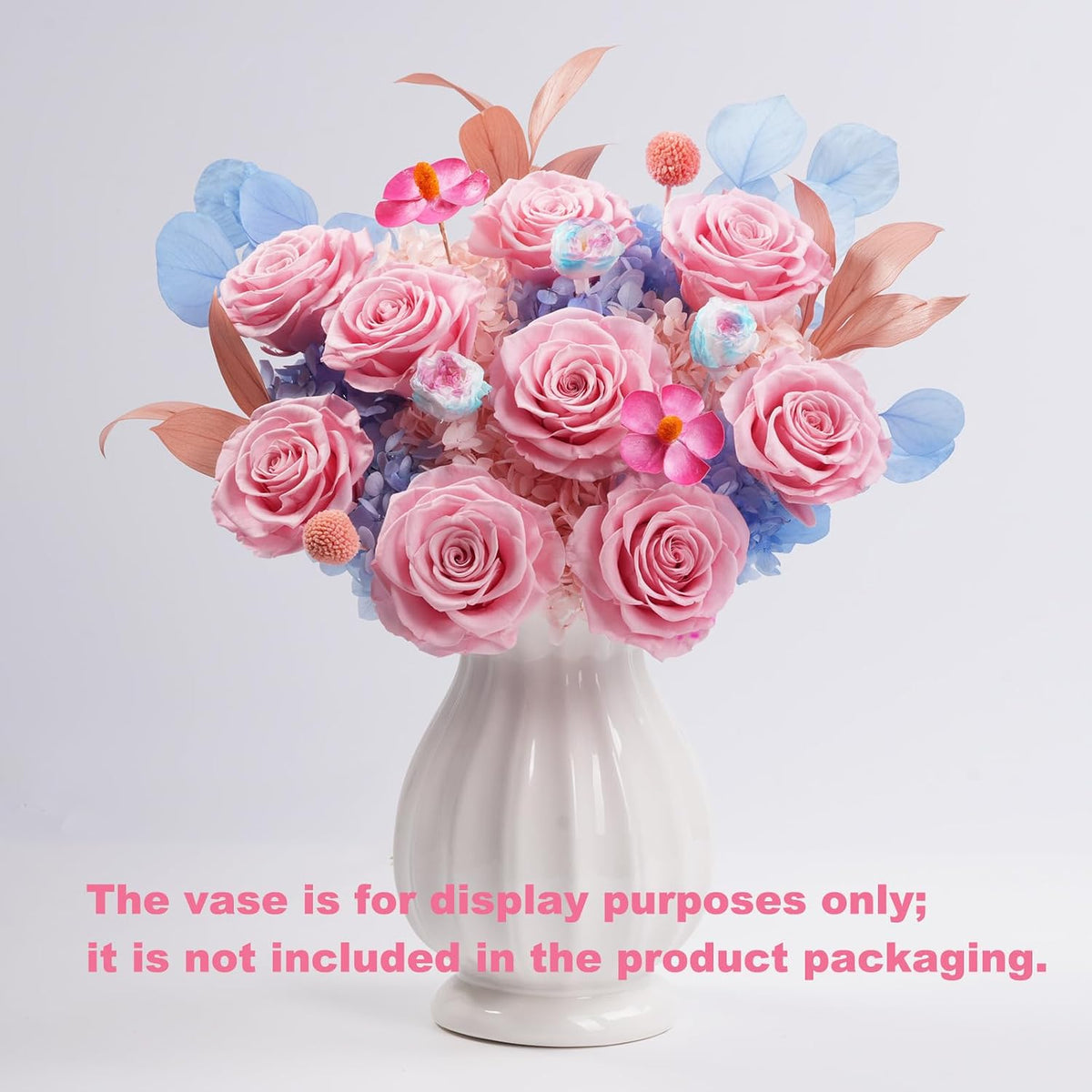 lovenfold Preserved Flowers for Delivery, Purple Rose Bouquets That Last 1-3 Years, Birthday Flowers Gifts for Women Mom Grandma Wife Friends