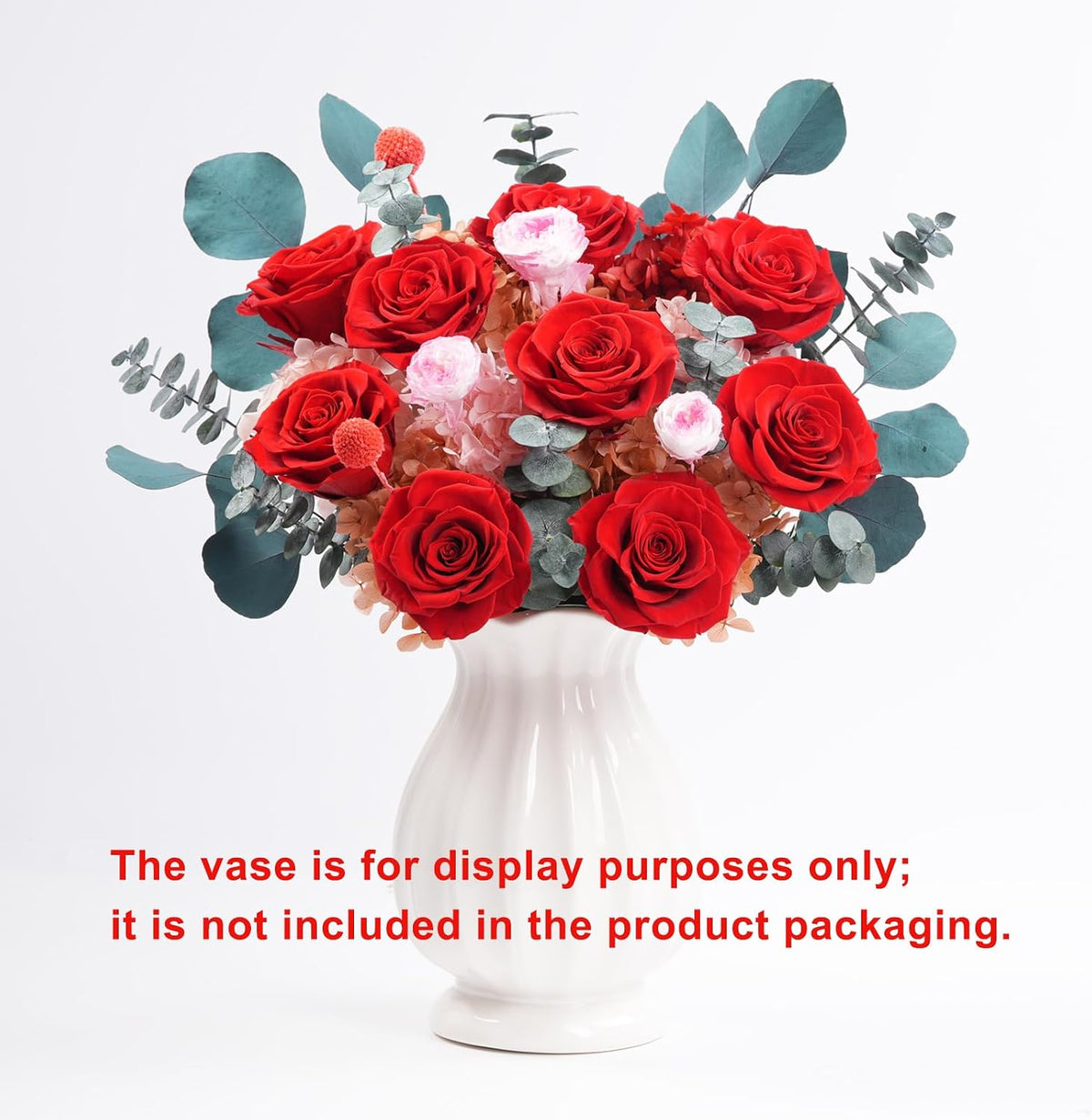 lovenfold Preserved Flowers for Delivery, Purple Rose Bouquets That Last 1-3 Years, Birthday Flowers Gifts for Women Mom Grandma Wife Friends