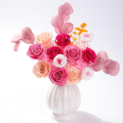 lovenfold Preserved Flowers for Delivery, Purple Rose Bouquets That Last 1-3 Years, Birthday Flowers Gifts for Women Mom Grandma Wife Friends