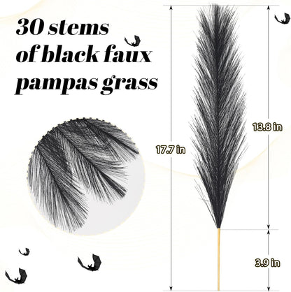 30pcs Pampas Grass Decor,21" Artificial Pompous Grass Bulk,Small Vase Filler Pompas Grass for Home Wedding Living Room Wall Party Decoration (Beige,Light Brown, 21 Inch 30 Pcs)