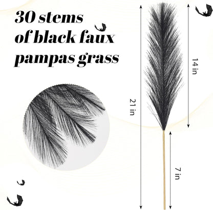 30pcs Pampas Grass Decor,21" Artificial Pompous Grass Bulk,Small Vase Filler Pompas Grass for Home Wedding Living Room Wall Party Decoration (Beige,Light Brown, 21 Inch 30 Pcs)