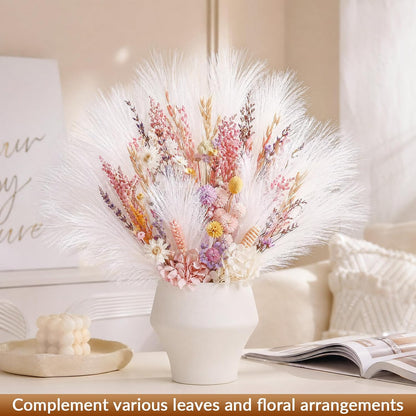 30pcs Pampas Grass Decor,21" Artificial Pompous Grass Bulk,Small Vase Filler Pompas Grass for Home Wedding Living Room Wall Party Decoration (Beige,Light Brown, 21 Inch 30 Pcs)