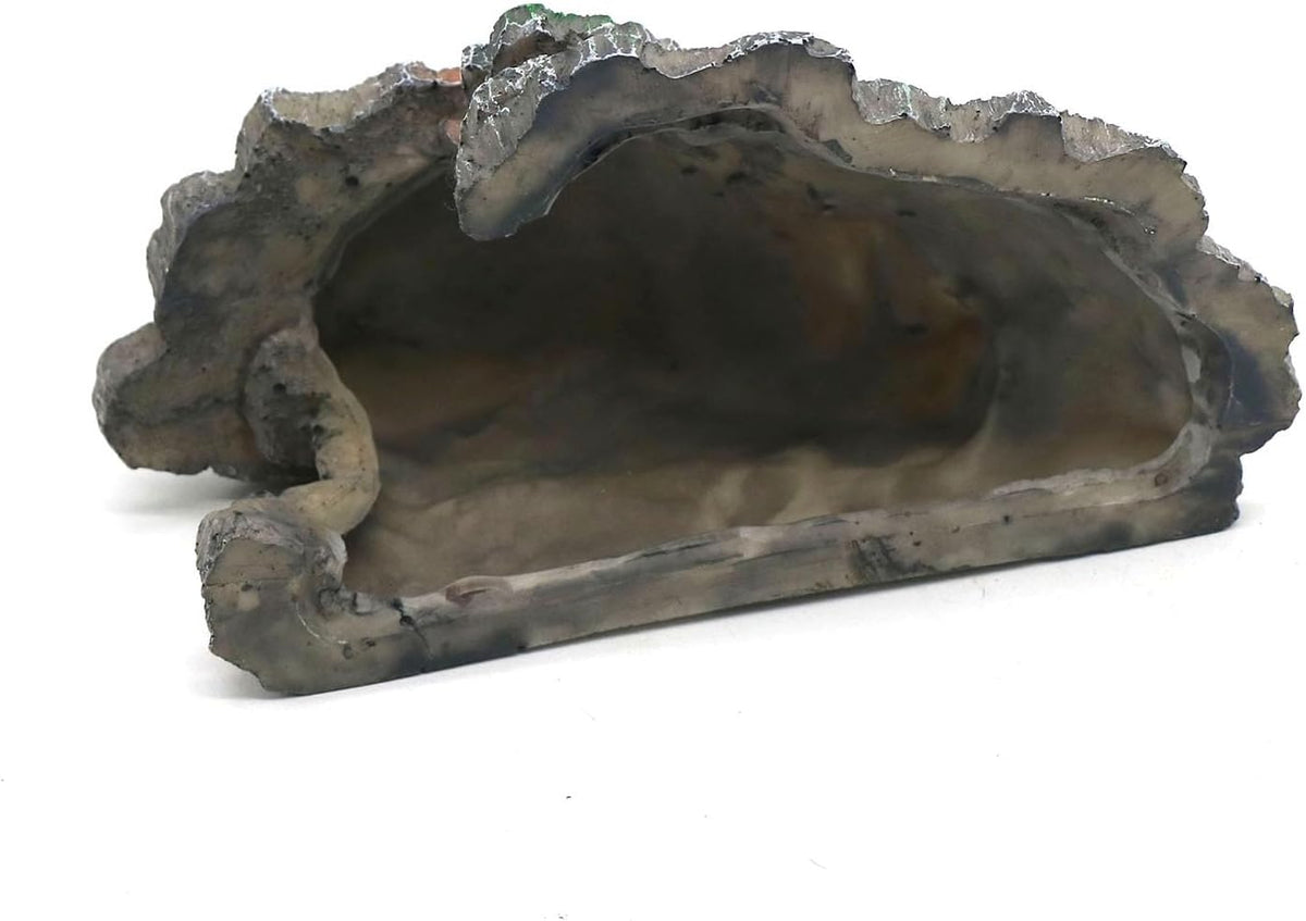 Turtle Basking Platform Shale Scape Step Ledge, Reptile Cave Hideout Turtle Tank Accessories Decorations, Great for Reptiles, Amphibians, Leopard Gecko, Bearded Dragons, Lizard, Frogs