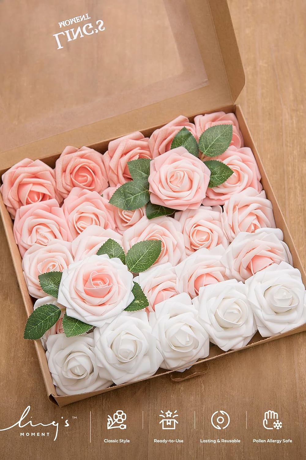Artificial Flowers, 3" Roses in Emerald Green Shades