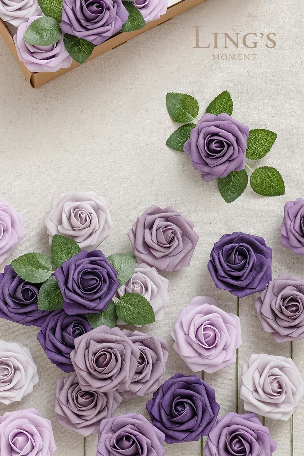 Artificial Flowers, 3" Roses in Emerald Green Shades