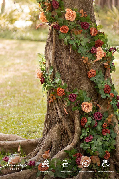 Artificial Flowers, 3" Roses in Emerald Green Shades