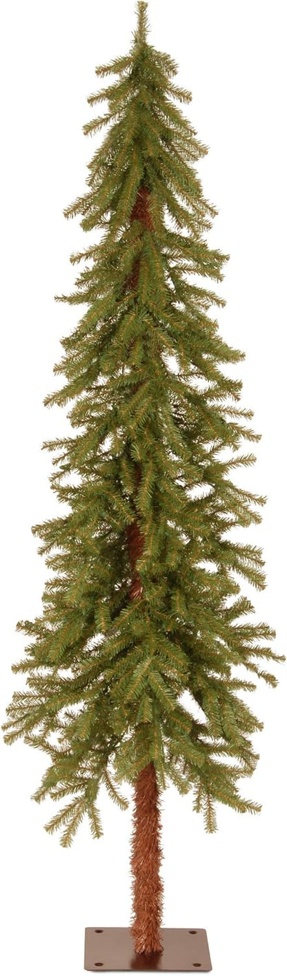 5ft Unlit Hickory Cedar Artificial Christmas Tree | 371 Tips, Metal Plate Base, Green