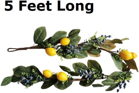 Artificial Green Apple Stem - Granny Smith Apple Tree Branch for Summer Flower Arrangements and Faux Fruit Displays (35 Inches Long)