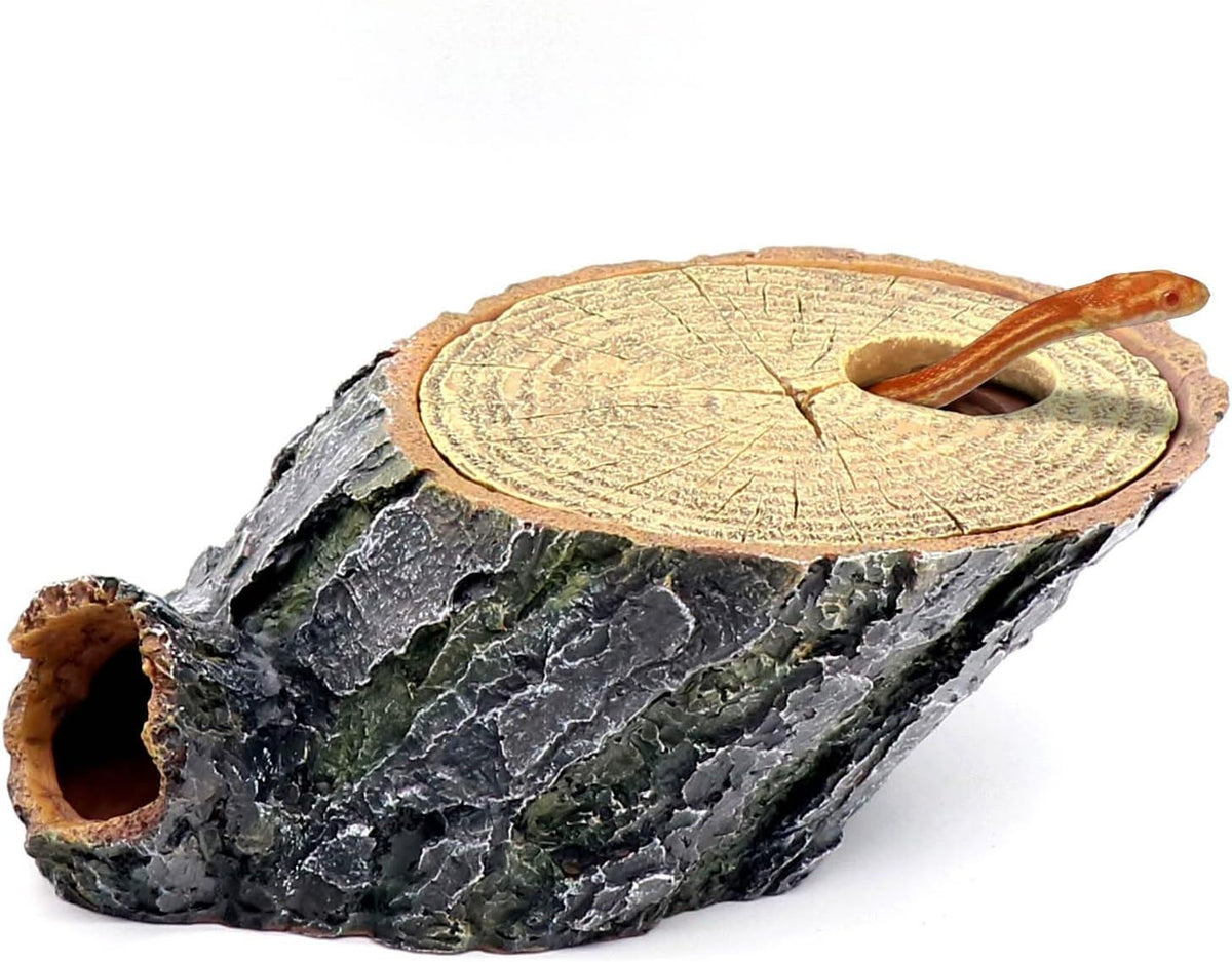 Turtle Basking Platform Shale Scape Step Ledge, Reptile Cave Hideout Turtle Tank Accessories Decorations, Great for Reptiles, Amphibians, Leopard Gecko, Bearded Dragons, Lizard, Frogs