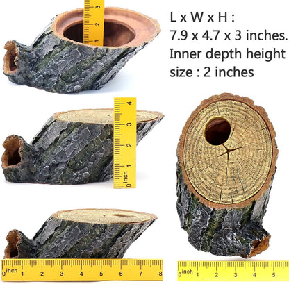 Turtle Basking Platform Shale Scape Step Ledge, Reptile Cave Hideout Turtle Tank Accessories Decorations, Great for Reptiles, Amphibians, Leopard Gecko, Bearded Dragons, Lizard, Frogs