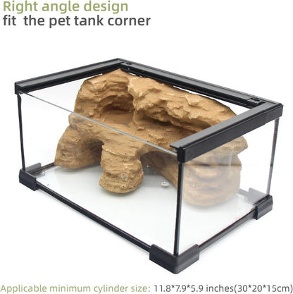 Turtle Basking Platform Shale Scape Step Ledge, Reptile Cave Hideout Turtle Tank Accessories Decorations, Great for Reptiles, Amphibians, Leopard Gecko, Bearded Dragons, Lizard, Frogs