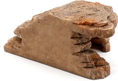 Turtle Basking Platform Shale Scape Step Ledge, Reptile Cave Hideout Turtle Tank Accessories Decorations, Great for Reptiles, Amphibians, Leopard Gecko, Bearded Dragons, Lizard, Frogs