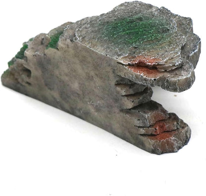 Turtle Basking Platform Shale Scape Step Ledge, Reptile Cave Hideout Turtle Tank Accessories Decorations, Great for Reptiles, Amphibians, Leopard Gecko, Bearded Dragons, Lizard, Frogs