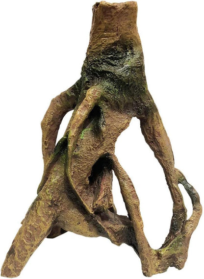 Aquarium Resin Wood Trunk Ornament - Lifelike Driftwood Decor,Betta Fish or Other Pets Can Swim Through The Branches