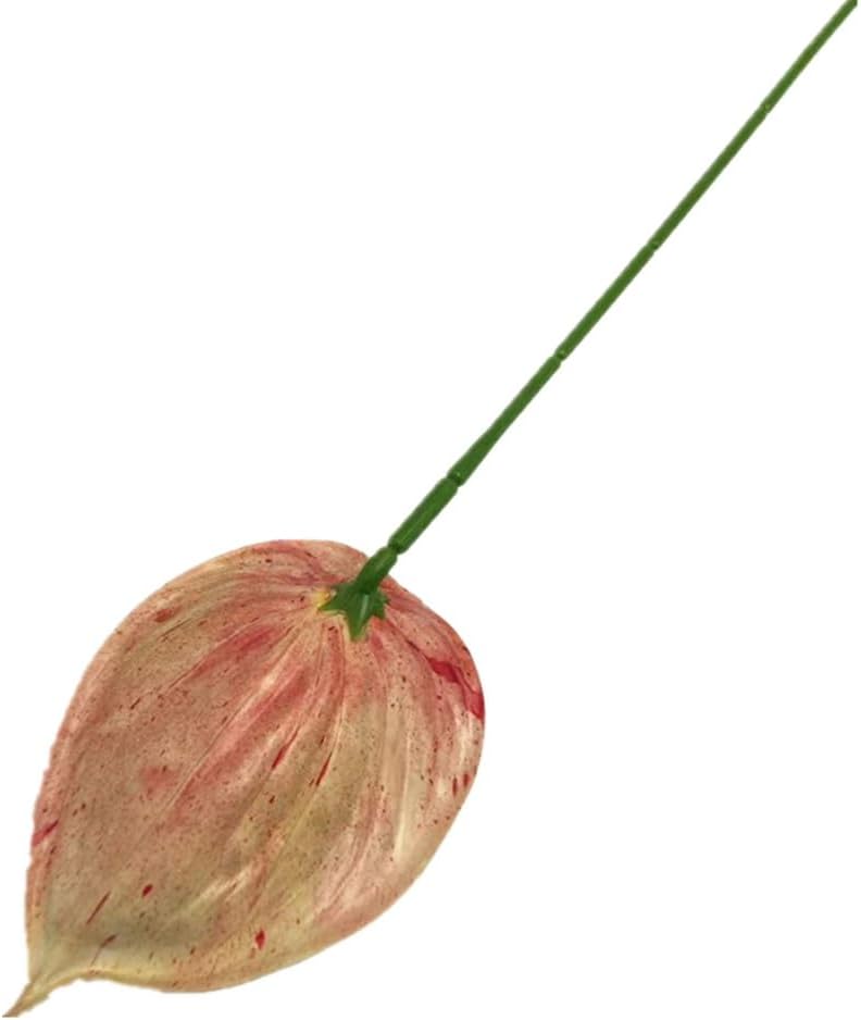 8pccs Artificial Anthurium Plant 3D Print Latex Alocasia Real Touch Flamingo Lily Flower (light purple)