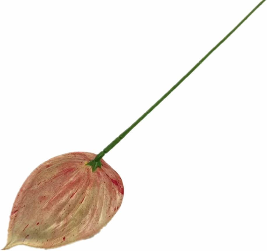 8pccs Artificial Anthurium Plant 3D Print Latex Alocasia Real Touch Flamingo Lily Flower (light purple)