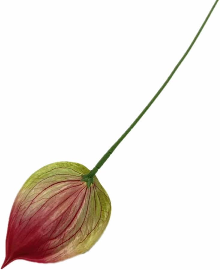 8pccs Artificial Anthurium Plant 3D Print Latex Alocasia Real Touch Flamingo Lily Flower (light purple)