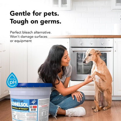 KennelSol Disinfectant & Cleaner for Kennels, 128 fl oz, 1 ct | EPA-Registered, Concentrated Formula, Industrial Germicidal Detergent and Deodorizer for Shelters and Rescue Organizations
