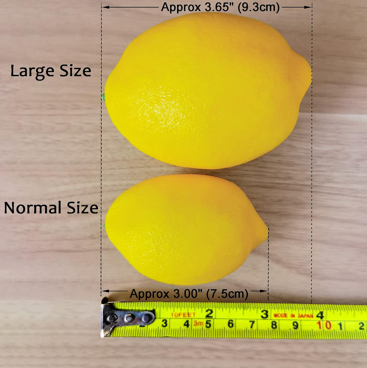 Artificial Lemons Simulation Lifelike Lemons Fake Fruit for Home Kitchen Wedding Party Decoration Photography (Big Size, Yellow)