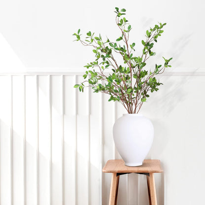Artificial Plants,6PCS 39" Green Eucalyptus Faux Branches for Vase,Faux Greenery Stems Artificial Plants for Shop Garden Office Home Décor (6, Green Eucalyptus)