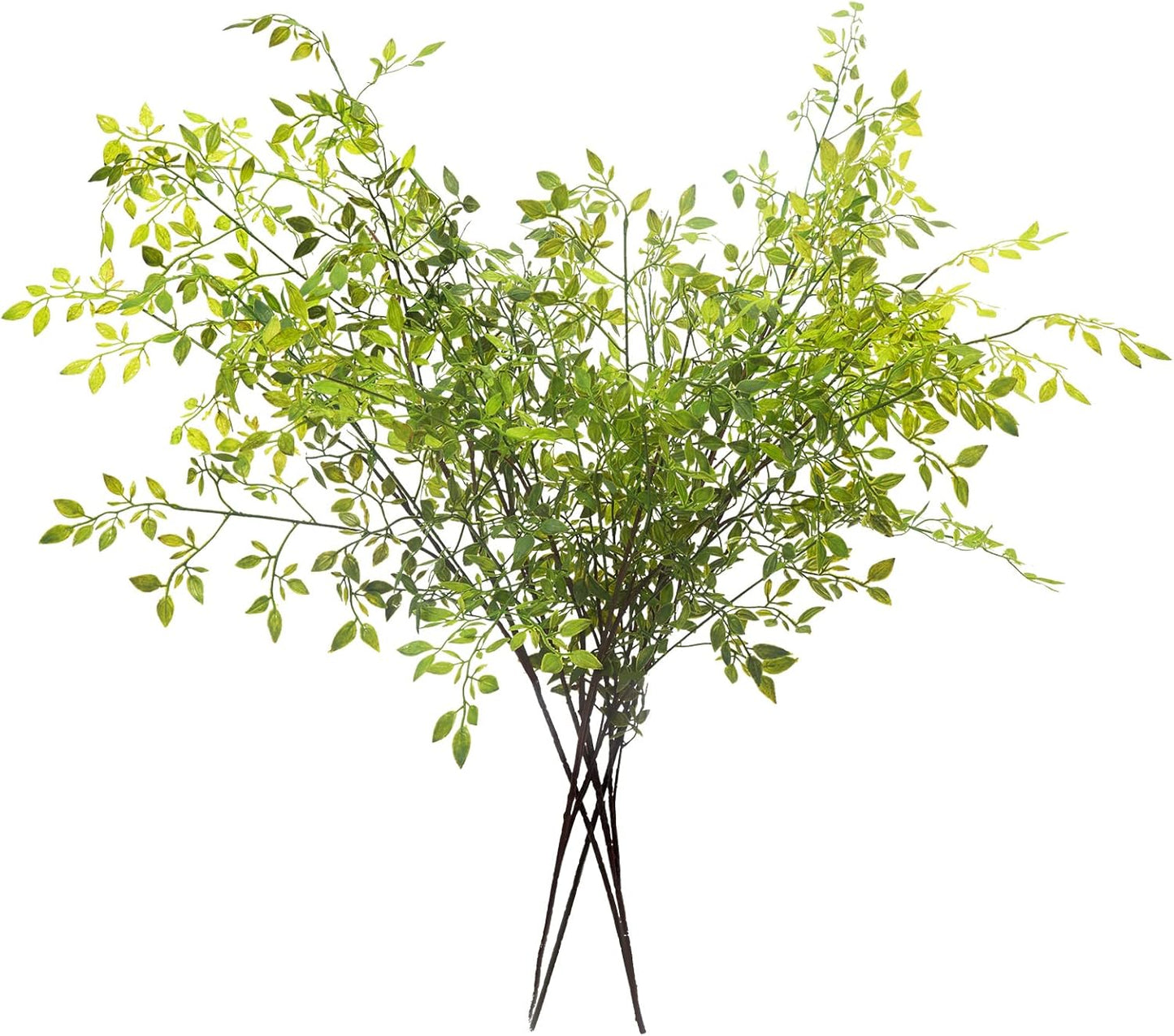 Artificial Plants,6PCS 39" Green Eucalyptus Faux Branches for Vase,Faux Greenery Stems Artificial Plants for Shop Garden Office Home Décor (6, Green Eucalyptus)