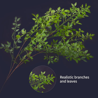 Artificial Plants,6PCS 39" Green Eucalyptus Faux Branches for Vase,Faux Greenery Stems Artificial Plants for Shop Garden Office Home Décor (6, Green Eucalyptus)