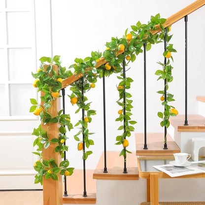 3Pcs Artificial Greenery Ivy Vines Kit, 6FT Odorless Silk Ivy Garland, Green Leaves Fake Hanging Plants, for Boho Decor, Home, Classroom, Wall, Party and Wedding Decoration
