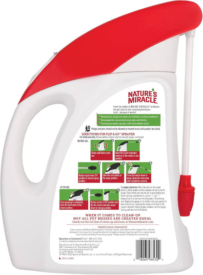 Outdoor Pet Stain & Odor Remover, 64 oz Flip & Go Sprayer