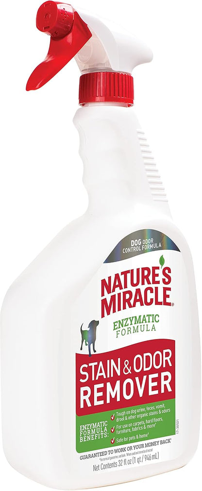 Outdoor Pet Stain & Odor Remover, 64 oz Flip & Go Sprayer