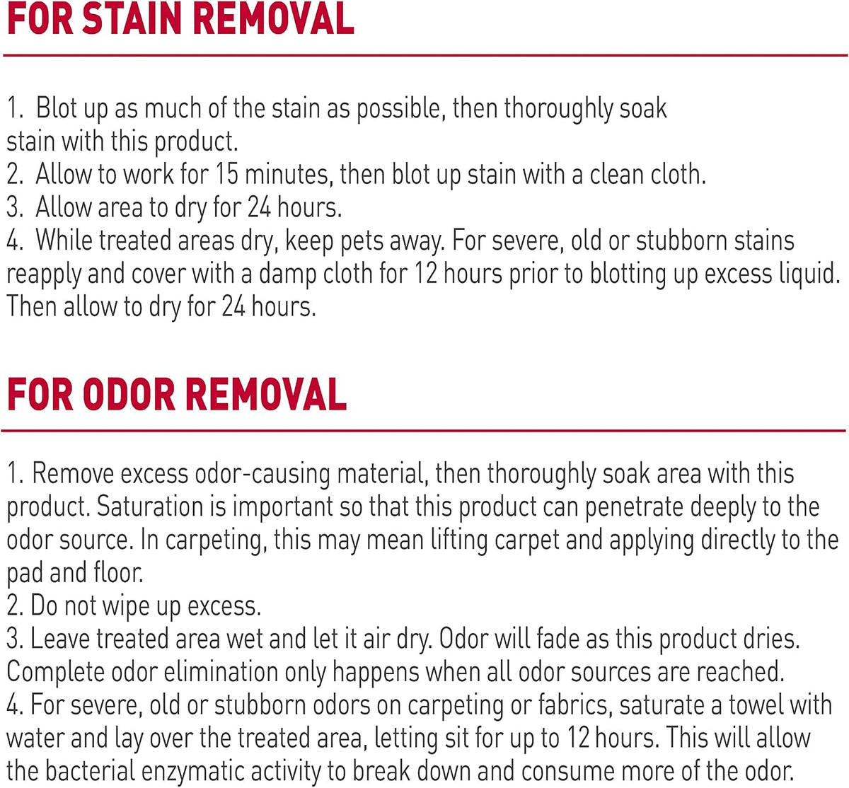 Outdoor Pet Stain & Odor Remover, 64 oz Flip & Go Sprayer
