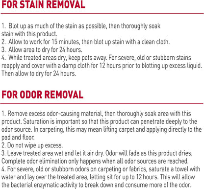 Outdoor Pet Stain & Odor Remover, 64 oz Flip & Go Sprayer