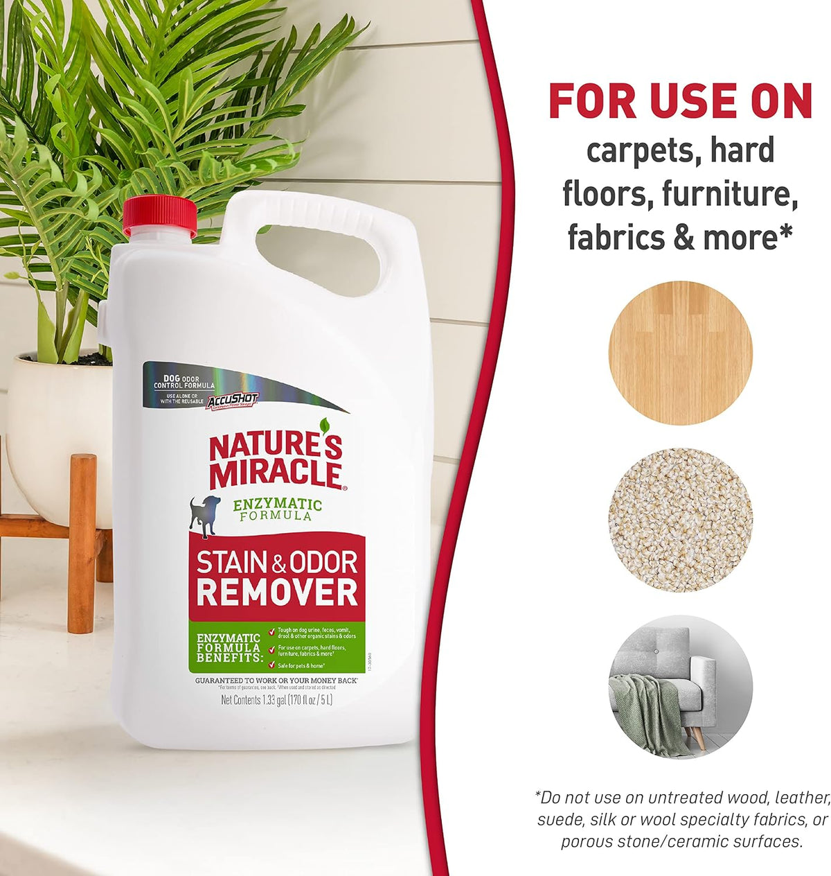 Outdoor Pet Stain & Odor Remover, 64 oz Flip & Go Sprayer