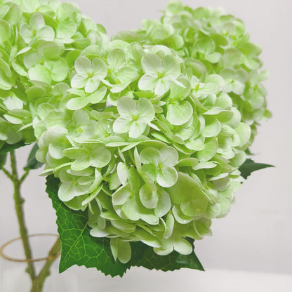 3 Pcs 21" Real Touch Blue Hydrangea Artificial Flowers with Stems, Fake Silk Flowers for Outdoors, Artificial Flowers for Home Decor Wedding Bouquets Centerpieces Vase