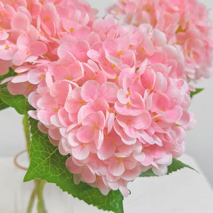 3 Pcs 21" Real Touch Blue Hydrangea Artificial Flowers with Stems, Fake Silk Flowers for Outdoors, Artificial Flowers for Home Decor Wedding Bouquets Centerpieces Vase