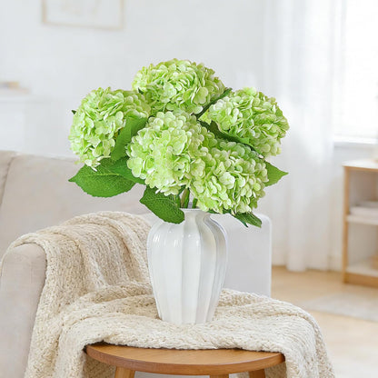 3 Pcs 21" Real Touch Blue Hydrangea Artificial Flowers with Stems, Fake Silk Flowers for Outdoors, Artificial Flowers for Home Decor Wedding Bouquets Centerpieces Vase