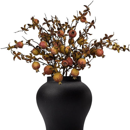 Artificial Plants,4Pcs 35" Faux Branches for Vase,Faux Stems,Fake Plants Greenery Stems for Shop Office Kitchen Home Decor (4, Pomegranate)